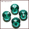 K9 Glass, Imitation Austrian Crystal Beads, Grade AAA, Faceted, Rondelle, Teal, 8x5.5mm, Hole: 0.9~1mm