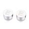Tarnish Resistant 304 Stainless Steel Beads, Flat Round with Letter, Letter.E, 10x4.5mm, Hole: 2mm