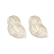 Transparent Glass Beads, Owl, Baking Paint, Champagne Gold, 18x14.5x6.5mm, Hole: 1.2mm