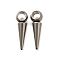201 Stainless Steel Pendants, Cone Charm, Stainless Steel Color, 20x6.5x5mm, Hole: 4mm