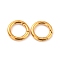 304 Stainless Steel Spring Gate Rings, O Rings, Ring, Real 18K Gold Plated, 6 Gauge, 24x4mm, Inner Diameter: 16mm