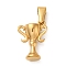 PVD Vacuum Plating 304 Stainless Steel Pendants, Long-Lasting Plated, Trophy Charm, Golden, 18x12.5x6.5mm, Hole: 6.7x2.7mm
