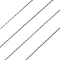 Tarnish Resistant 304 Stainless Steel Boston Link Chains, with Spool, Soldered, Stainless Steel Color, 0.7mm, about 32.8 Feet(10m)/roll