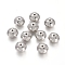 Alloy Beads, Rondelle, Platinum, 10x7mm, Hole: 1.4mm