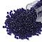 TOHO Round Seed Beads, Japanese Seed Beads, (743) Copper Lined Transparent Sapphire, 8/0, 3mm, Hole: 1mm, about 1110pcs/50g
