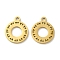 Ion Plating(IP) 304 Stainless Steel Charms, Ring with Sun Charm, Golden, 14.5x12x1mm, Hole: 1.6mm