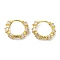 Rack Plating Brass Micro Pave Cubic Zirconia Hoop Earrings for Women, Long-Lasting Plated, Ring, Clear, 13.5x4.5mm