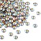 Preciosa® Crystal Hotfix Flatback Stones, Czech Crystal, Round(438 11 612 Chaton Rose VIVA 12 ®), 10070 200 Topaz AB, SS6(1.9~2.1mm)