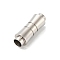 304 Stainless Steel Magnetic Clasps, Column, Stainless Steel Color, 25x9x9mm, Hole: 5mm