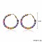 Bohemia Style Colorful Clay Beads Hoop Earrings, Ring