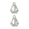 304 Stainless Steel Charms, Penguin Charms, Anti-Tarnish, Stainless Steel Color, 10x7x3.5mm, Hole: 1.2mm