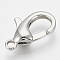 Tarnish Resistant 304 Stainless Steel Lobster Claw Clasps, teardrop, Stainless Steel Color, 23x12.5x5mm, Hole: 3mm