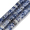 Natural Blue Spot Jasper Beads Strands, Disc, Heishi Beads, 4x2.5mm, Hole: 0.8mm, about 161pcs/strand, 15.35''(39cm)