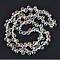 Electroplate Glass Beads Strands, Teardrop, Hot Pink, 10~11x8mm, Hole: 1mm, about 93pcs/strand, 62cm