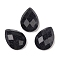 Synthetic Blue Goldstone Cabochons, Teardrop, Faceted, 18x13x5mm