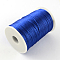 Polyester Cords, Blue, 2mm, about 98.42 yards(90m)/roll