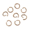 304 Stainless Steel Jump Rings, Round Ring, Open Jump Rings, Rose Gold, 7x0.8mm, Inner Diameter: 5.7mm