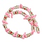 Boot Handmade Lampwork Enamel  Beads, Heart, 23x16.5~17x7.5~8.5mm, Hole: 0.8~1.2mm