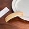 Cellulose Acetate Hair Barrette, with Platinum Iron Findings, Rectangle, Wheat, 100mm