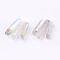 Electroplated Natural Quartz Crystal Graduated Beads Strands, Nuggets, Top Drilled, WhiteSmoke, 21~43x5~13mm, Hole: 1mm, 3pcs/set