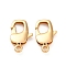 Brass Lobster Claw Clasps, Cadmium Free & Nickel Free & Lead Free, Real 18K Gold Plated, 20x11.5x4mm, Hole: 2.4mm