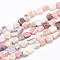 Natural Pink Opal Beads Strands, Tumbled Stone, Nuggets, 8~14x6~10x4~10mm, Hole: 0.8mm, about 40~43pcs/strand, 15.3~15.7 inch(39~40cm)