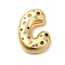 Brass Cubic Zirconia Pendants, Cadmium Free & Nickel Free & Lead Free, Letter A~Z Charms, Real 18K Gold Plated, Letter C, 29x22x7mm, Hole: 5x2.5mm