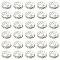 150Pcs 3 Styles Iron Rhinestone Spacer Beads, Grade B, Rondelle, Waves Edge, Silver, 6~10x3~4mm, Hole: 1.5~2mm, 50pcs/style