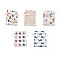 Polycotton(Polyester Cotton) Packing Pouches Drawstring Bags, Mixed Color, 18x13cm