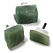 Nuggets Natural Green Aventurine USB Night Light, Healing Raw Stone Night Lamp for Bedroom Home Decor, 32~47x26~42x30~55mm