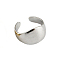 Simple Geometric Style S925 Silver Ear Clips Fashionable Non-Pierced Earrings