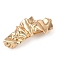 Alloy with Iron Clip Hair Barrettes, Hair Accessories for Women Girls, Golden, Stick, 32x78x18mm