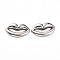 Non-Tarnish 304 Stainless Steel Linking Rings, Lips, Stainless Steel Color, 16x25x4mm, Inner Diameter: 17x4mm