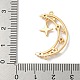 Латунные микропаве прозрачные подвески с фианитом KK-K378-01G-02-3