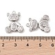 Подвески из прозрачного стекла с инкрустацией из латуни KK-S388-04P-3