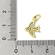 Подвески из настоящей 18-каратной позолоченной латуни с фианитами KK-M283-04A-02-3