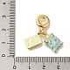 Латунные эмалированные европейские подвески с подвесками KK-R002-22G-03-3