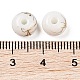 Непрозрачные с напылением стеклянные бусины X1-GLAA-G118-01J-3
