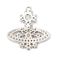 Подвески из кубического циркония с покрытием из латуни KK-R150-05P-2