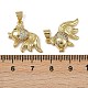 Латунные микро проложить кубического циркония подвески KK-I358-064G-02-3