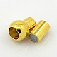 Латунные магнитные застежки с клеевыми концами KK-G230-6mm-M-NF-3