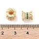 Латунные микропаве из прозрачного кубического циркония KK-P271-39B-06-3