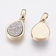 Естественно druzy агат подвески KK-G343-13-3