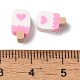 Бусины из полимерной глины  CLAY-H005-18B-01-3