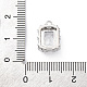 Латунные микропаве прозрачные подвески с фианитом KK-Z084-09P-02-3