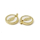 Подвески из латуни с покрытием из эмали KK-C007-24G-3