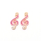 Подвески из эмали и сплава ENAM-WH0049-25G-05-1