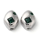 Настоящие латунные бусины с платиновым покрытием KK-F862-18P-03-1