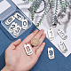 10 шт. 10 подвески из нержавеющей стали 201 STAS-UN0026-25-2