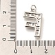Латунные микропаве прозрачные подвески с фианитом KK-G521-01P-F-3